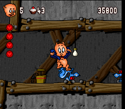 Porky Pig's Haunted Holiday screenshot 3 for Super Nintendo